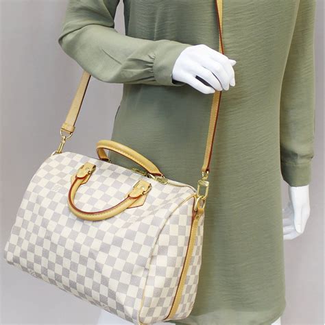 louis vuitton damier azur speedy 30 bandouliere|speedy 30 damier price.